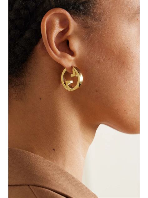 gucci bamboo earrings gold|gucci blondie hoop earrings.